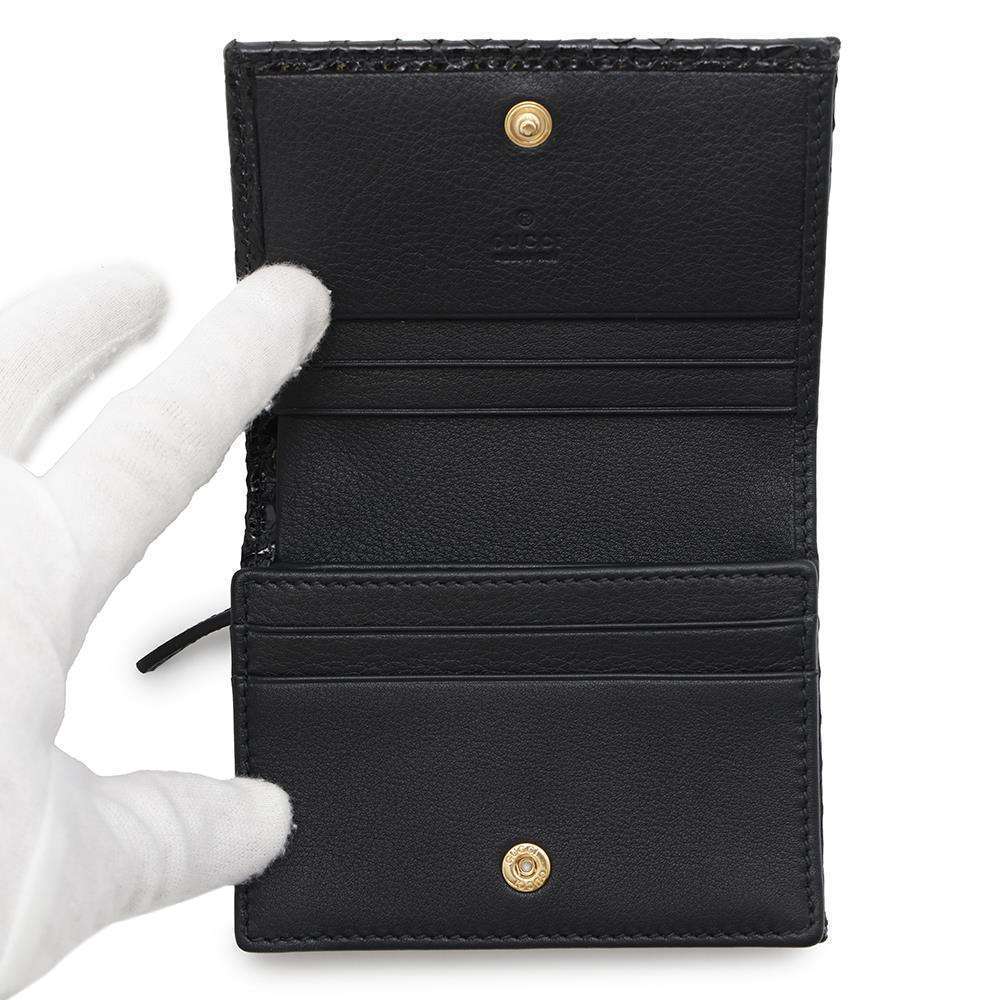 Gucci Horsebit Python Leather Wallet Black - image 4